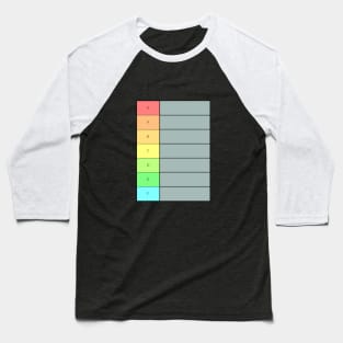 Video Game Tier List Baseball T-Shirt